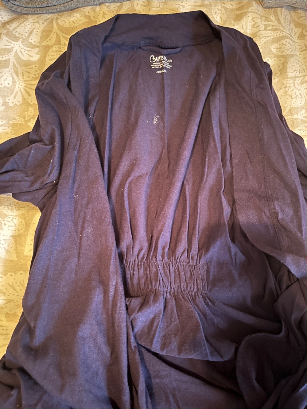 Maternity Navy Blue Robe